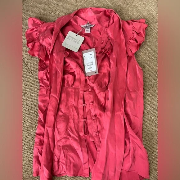 H&M Silk Short sleeve Blouse - Picture 3 of 7